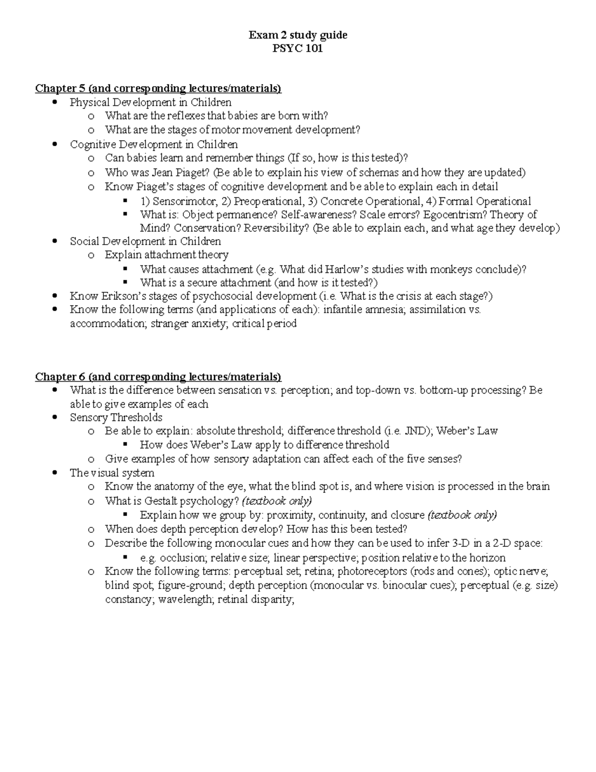 Exam 2 study guide S20 - EST 102 - SBU - Studocu