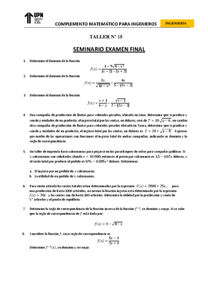 TPCC Semana 15 CASO 1 - Taller De Competencias - CASO FINAL – SEMANA 15 ...