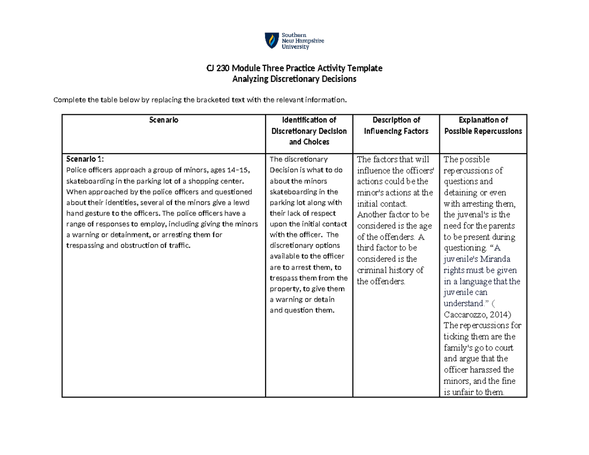 CJ+230+Module+Three+Practice+Activity+Template+-+Copy+ - CJ 230 Module ...