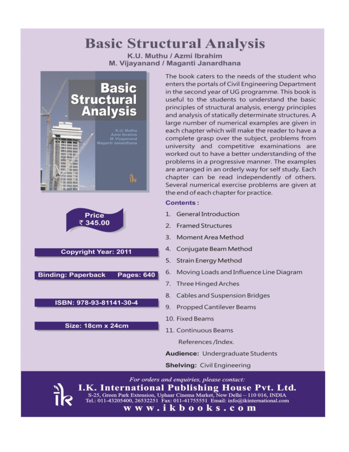 30 Basic Structural Analysis - Analysis StructuraltS - Studocu