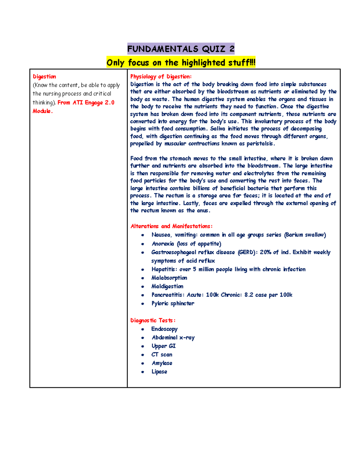 Fundamentals QUIZ 2 FOCUS ON THE HIGHLITED STUFF. I GOT AN A ON THIS