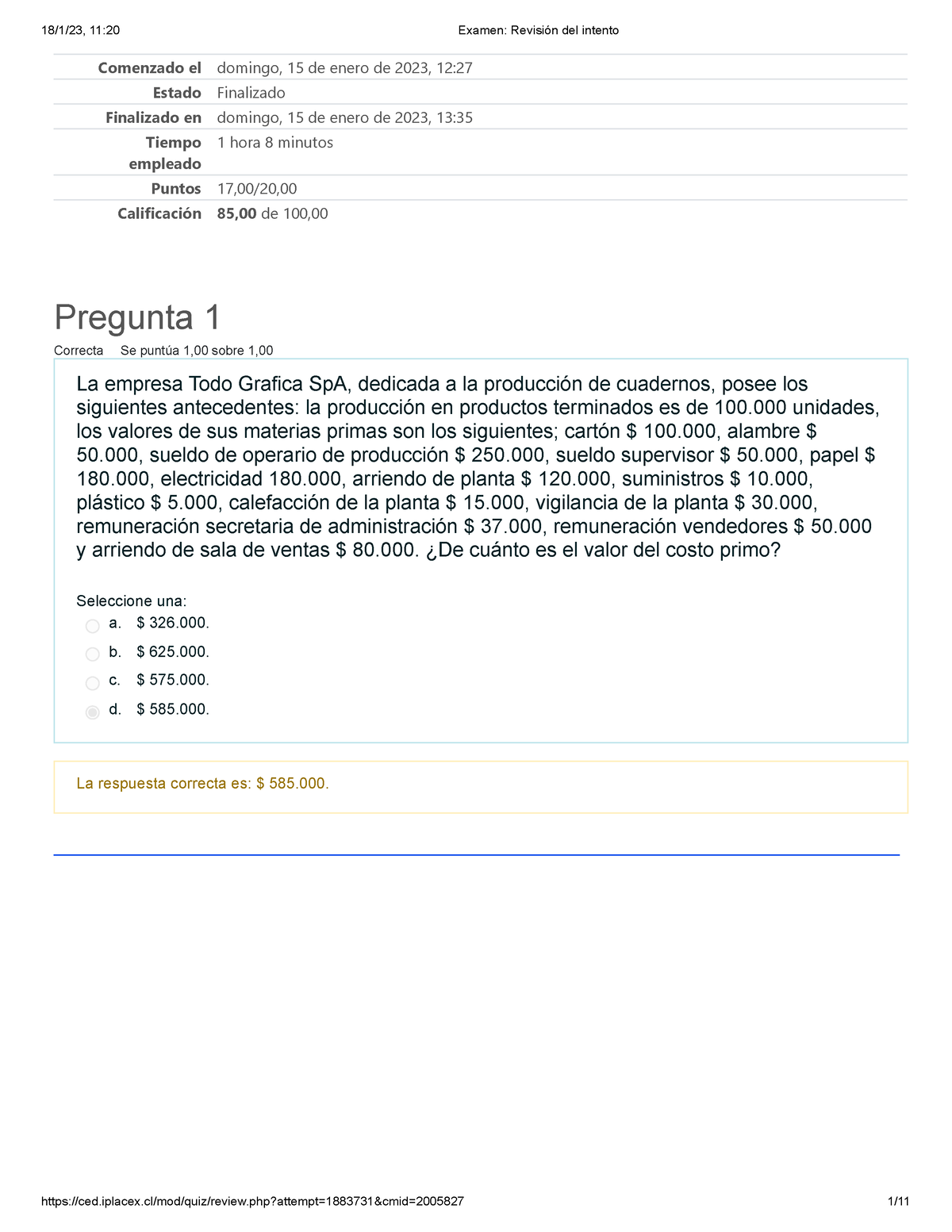 Examen Parcial De Costos Y Presupuestos Examen Parcial De Costos Y My Hot Sex Picture 5604