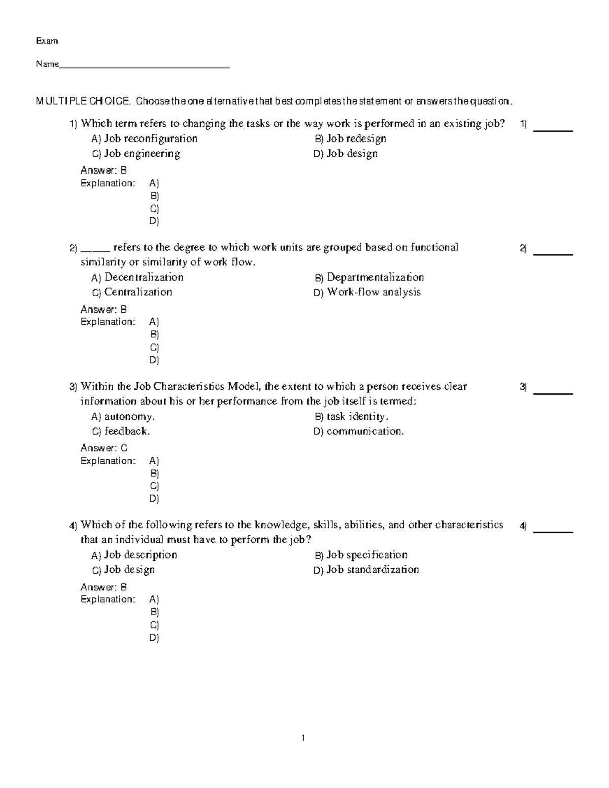 Exam 18 April 2017, questions and answers Exam Name MULTIPLE CHOICE ...