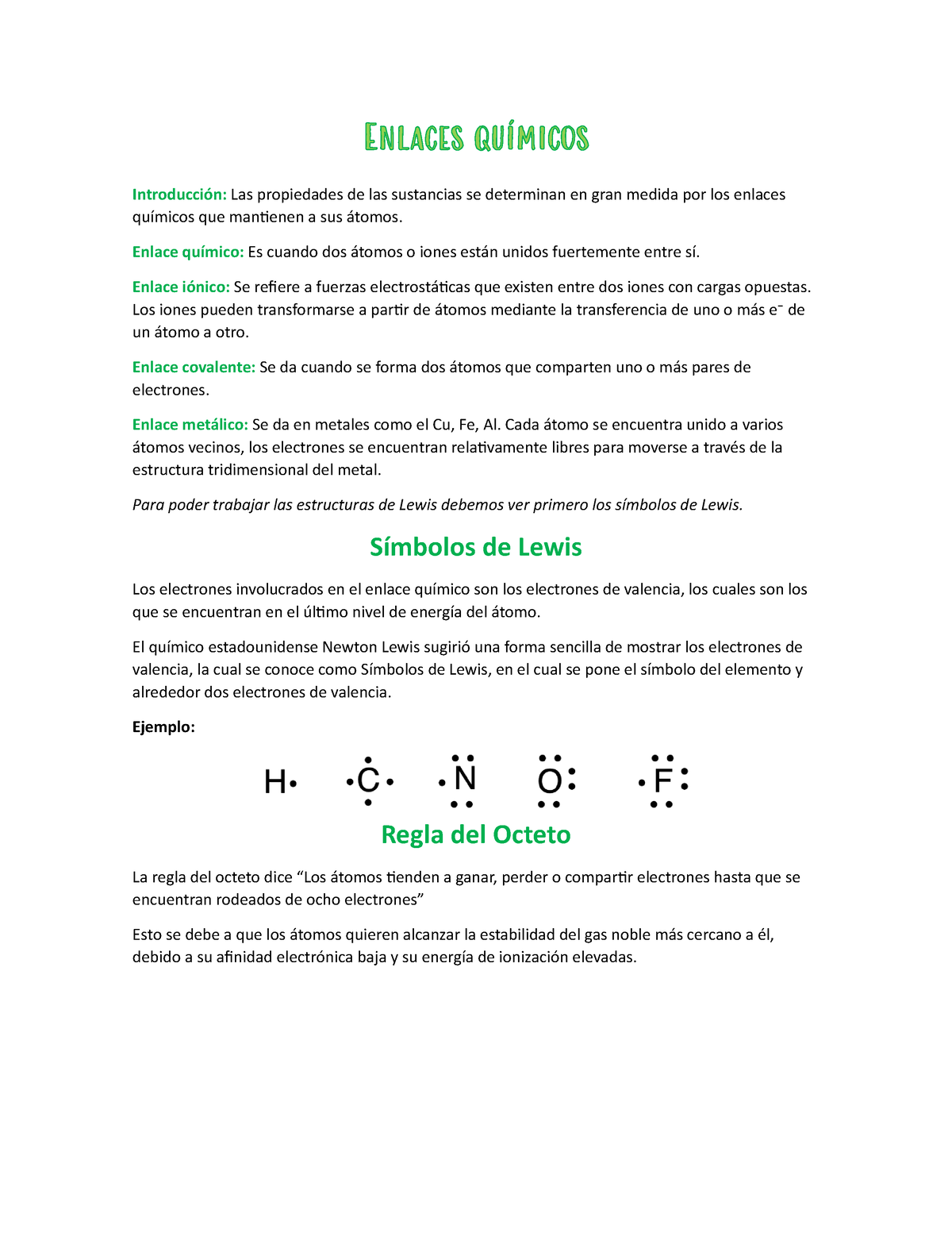 Enlaces Qu Micos Apuntes Introducci N Las Propiedades De Las Sustancias Se Determinan En