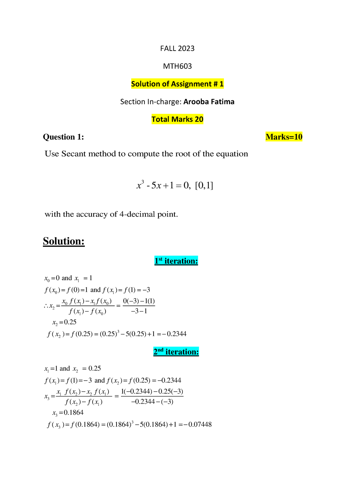 mth603 assignment 1 2023 pdf