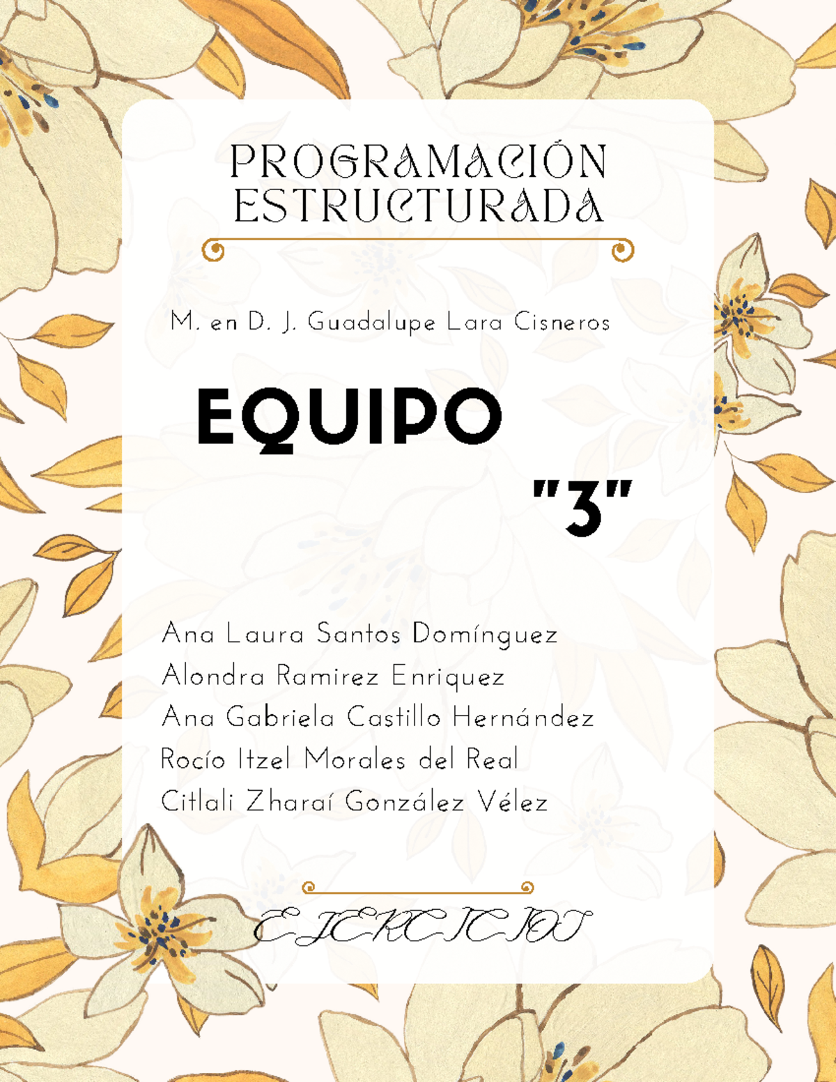 Equipo 3 Ejercicios Programacion Estructurada - PROGRAMACIÓN ...