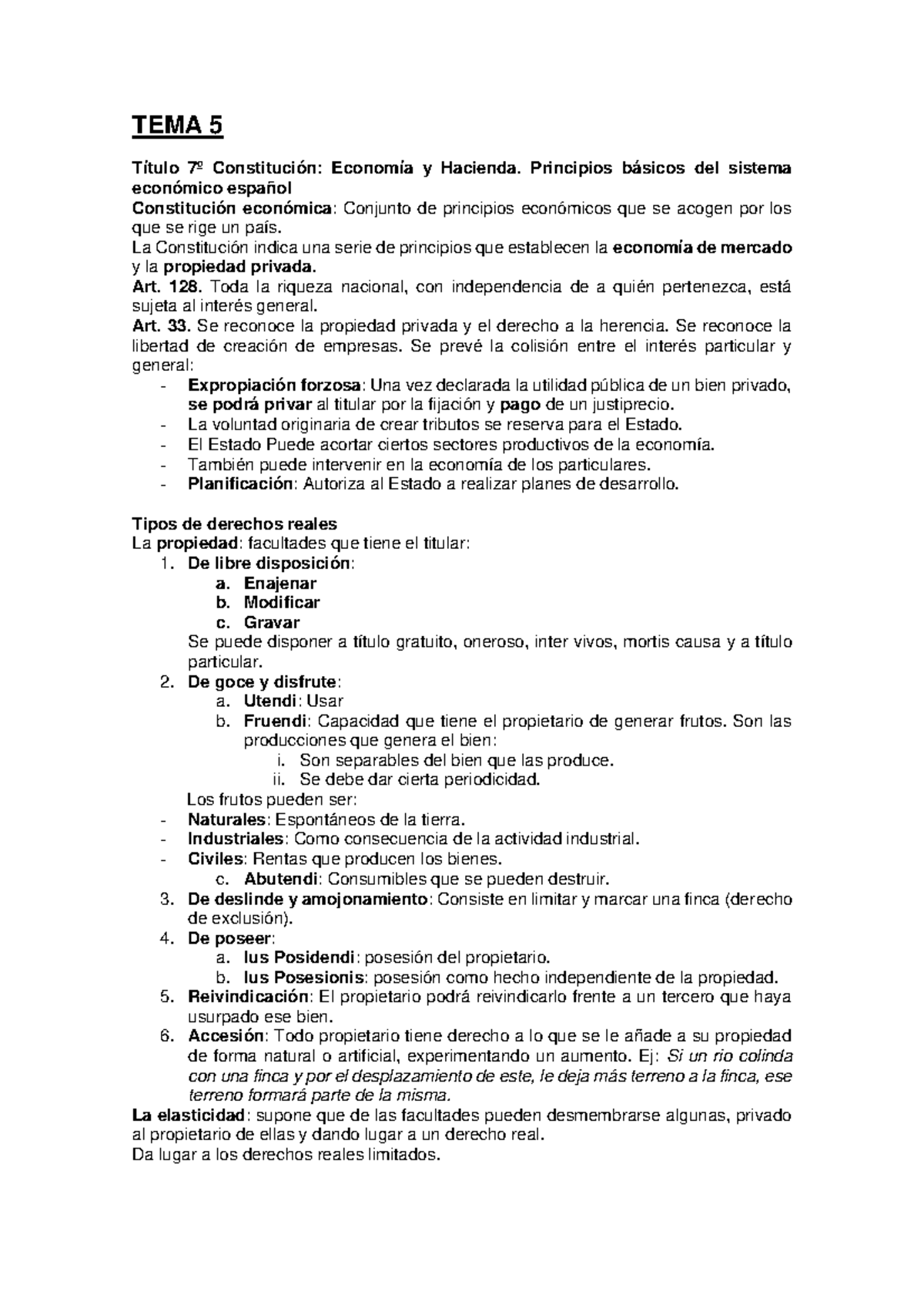 Tema 5 derecho - Apuntes con la mayor precisión y rigor. Perfectos para ...