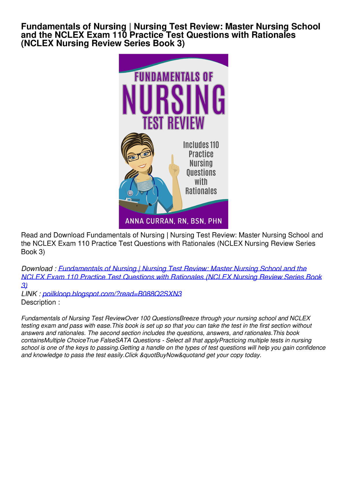 [PDF] DOWNLOAD FREE Fundamentals Of Nursing | Nursing Test Review ...