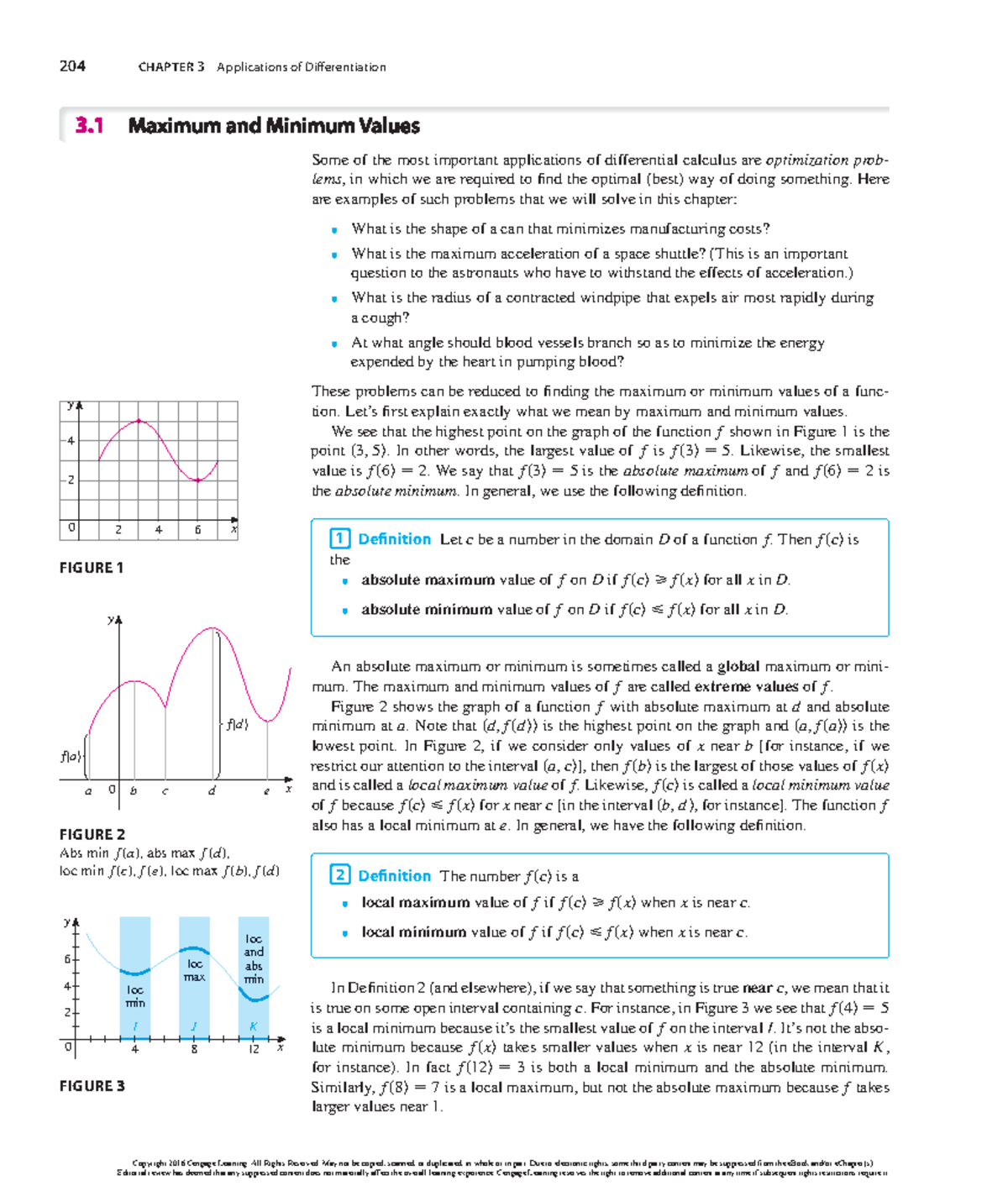 MATH CH - math work - 204 CHAPTER 3 Applications of Differentiation ...