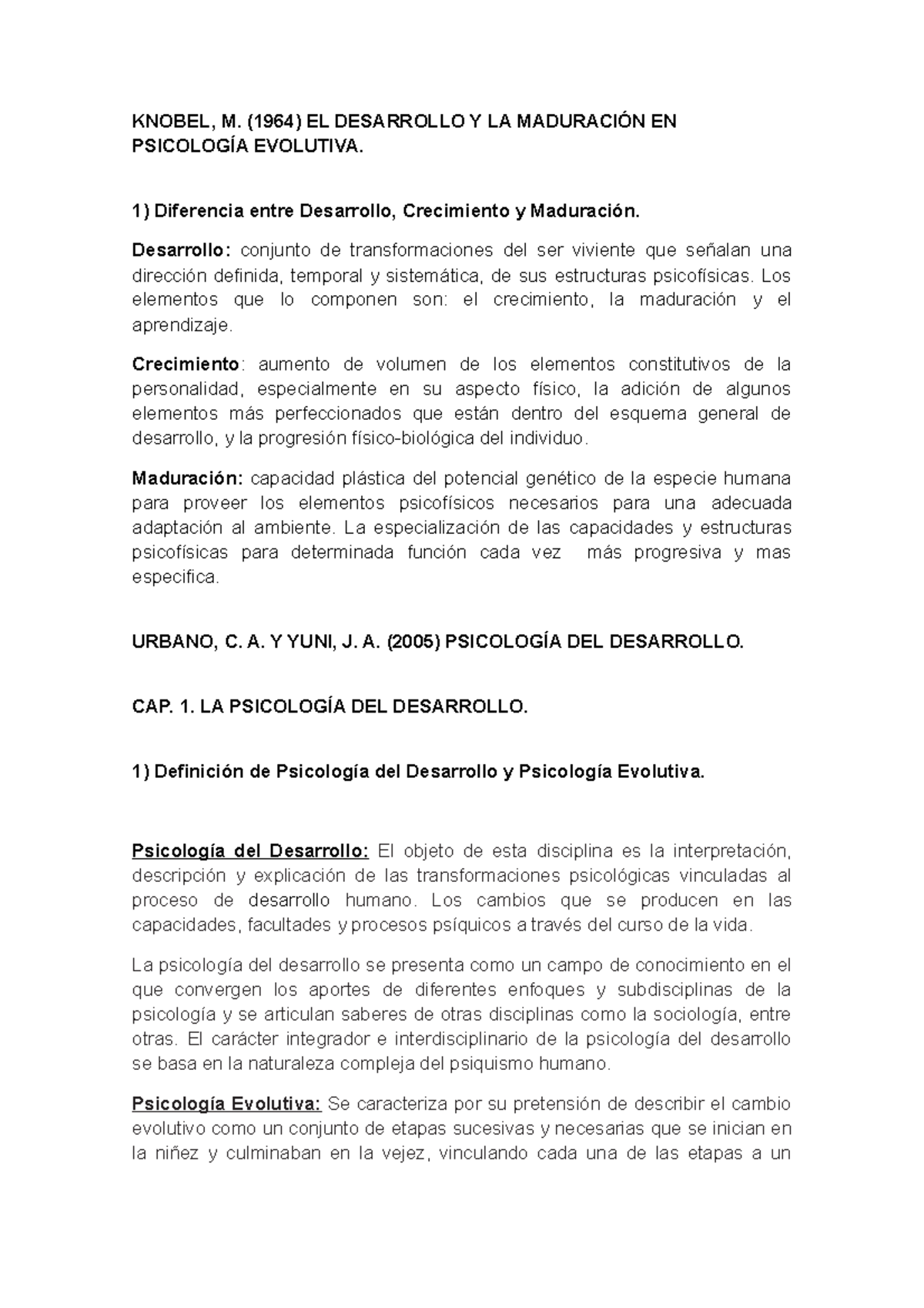 Resoluci n TP1 10 4 TP 1 De Psicolog a autores KNOBEL M Y URBANO 