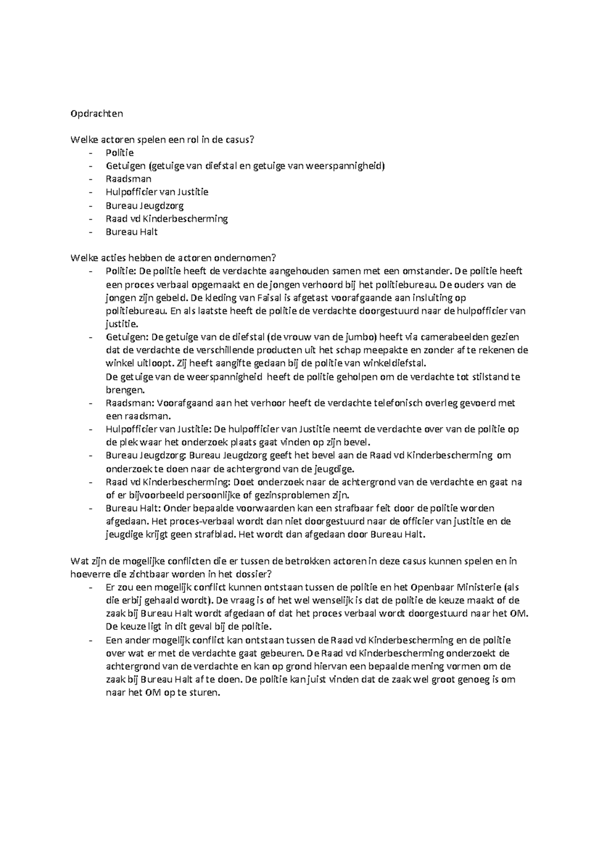 casus jeugdzorg dilemma