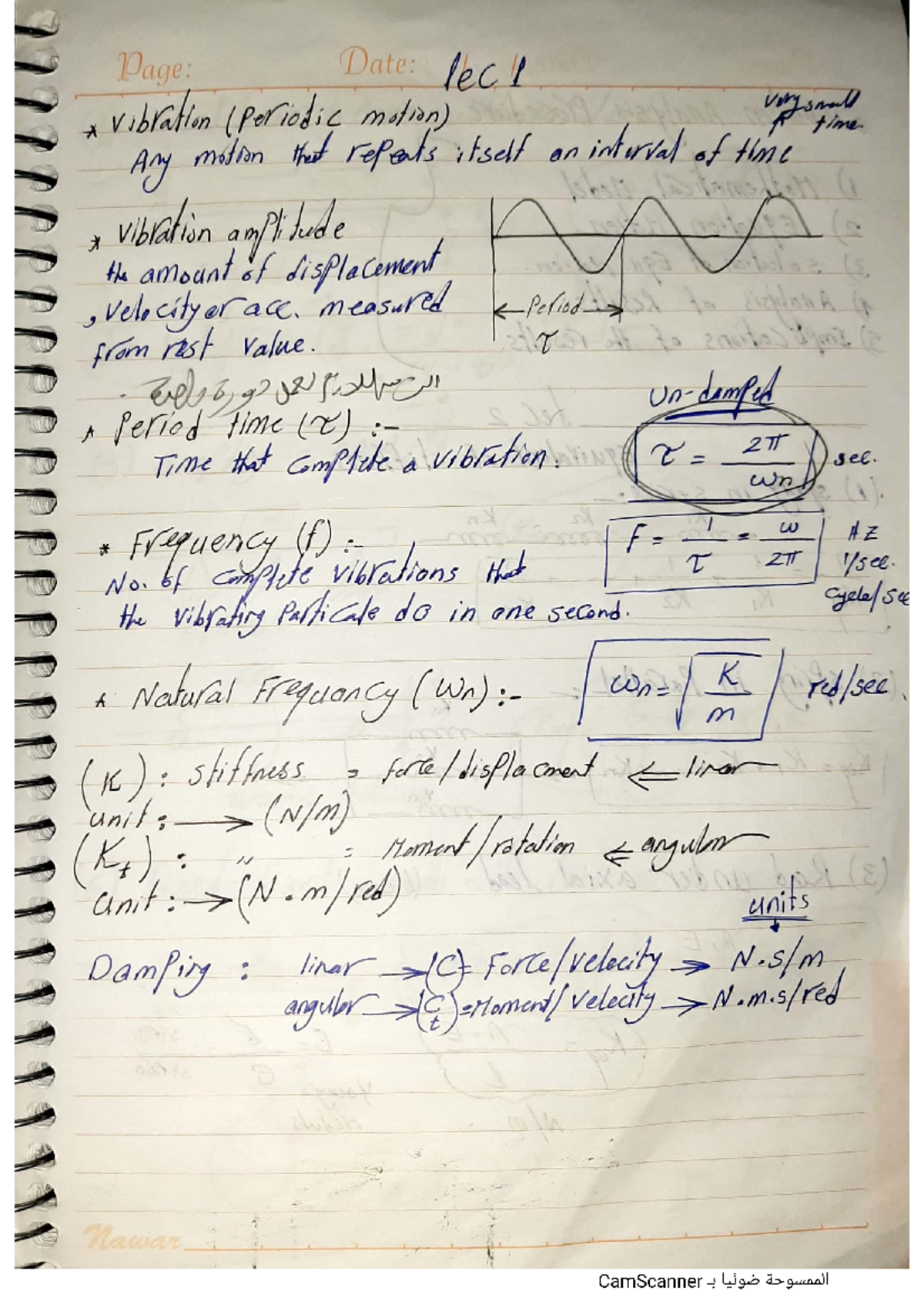 Vibration (summary 2022) - Mechanical Vibrations - Studocu