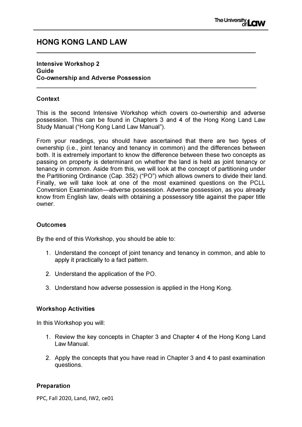 assignment hong kong law