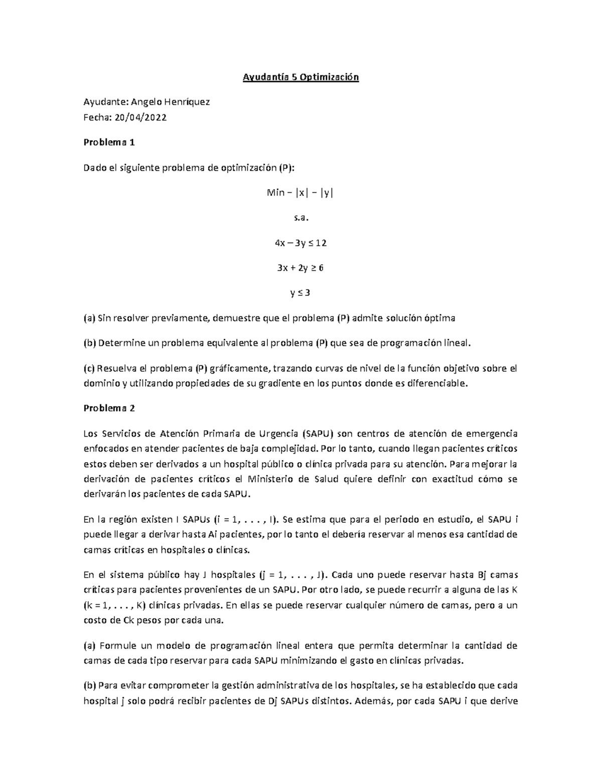 Ayudant%C3%ADa+5+Optimizaci%C3%B3n+%281%29 - AyudantÌa 5 OptimizaciÛn ...