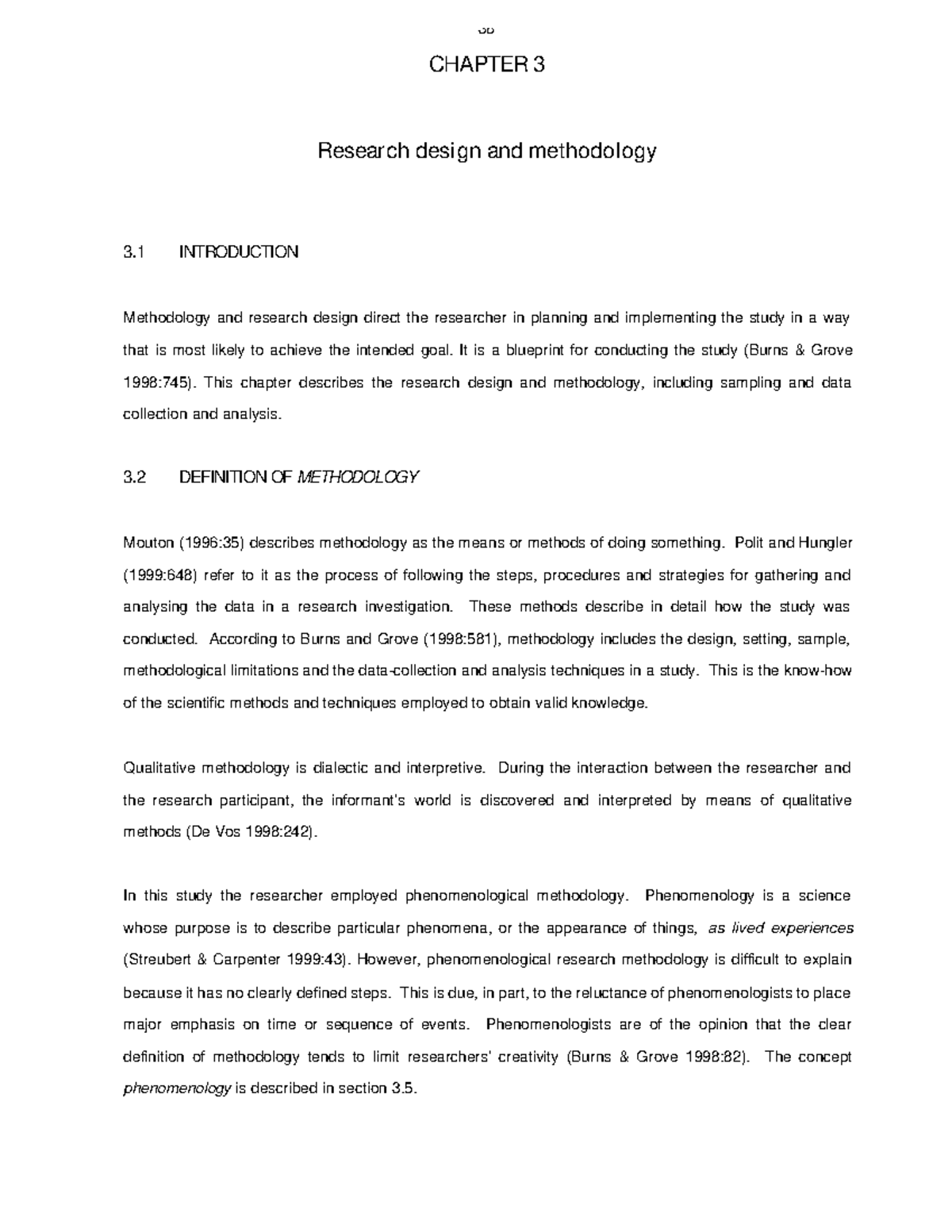 04chapter 3 - unemployment - CHAPTER 3 Research design and methodology ...