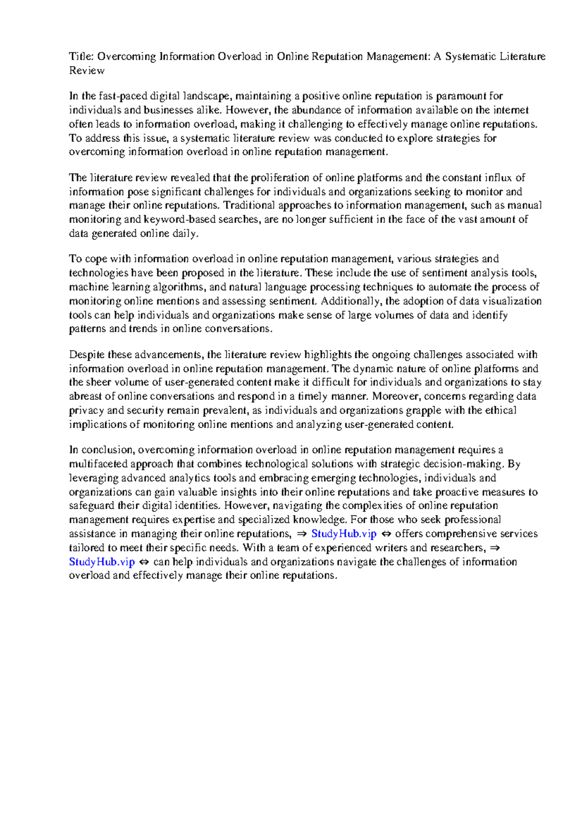 10 Ways to Overcome Information Overload