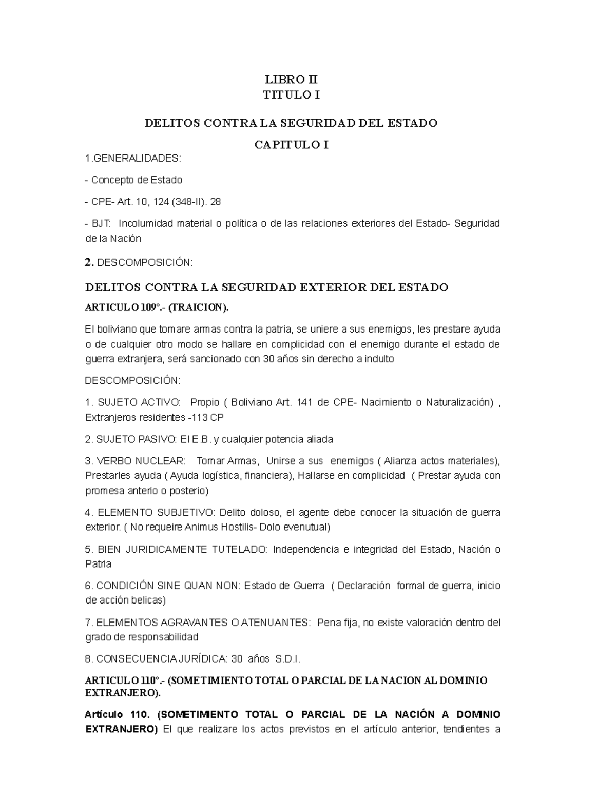 Codigo Penal 2022 Apuntes LIBRO II