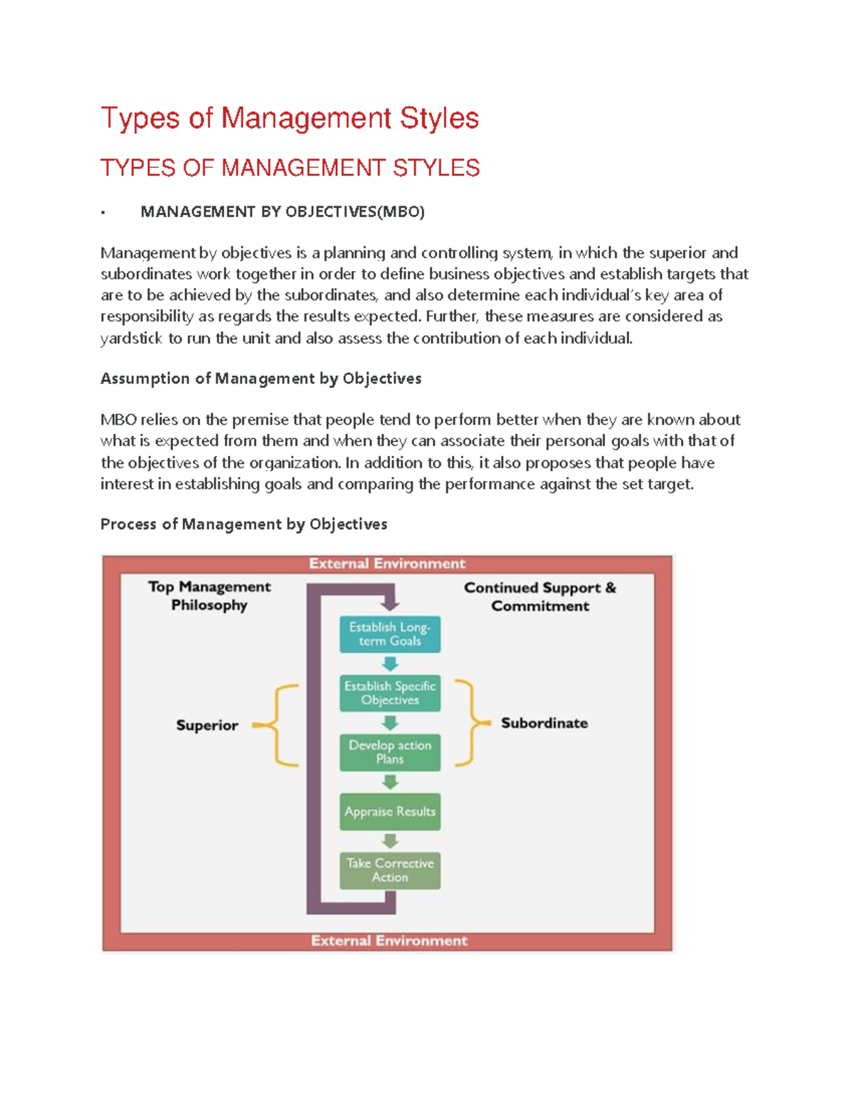 Chapter 6 Types of Management Styles in kenya Types of Management