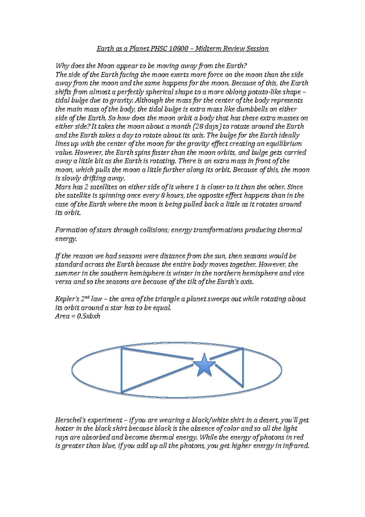 Midterm Review Session Because Of This The Earth Shifts From Almost A Perfectly Spherical Shape Studocu