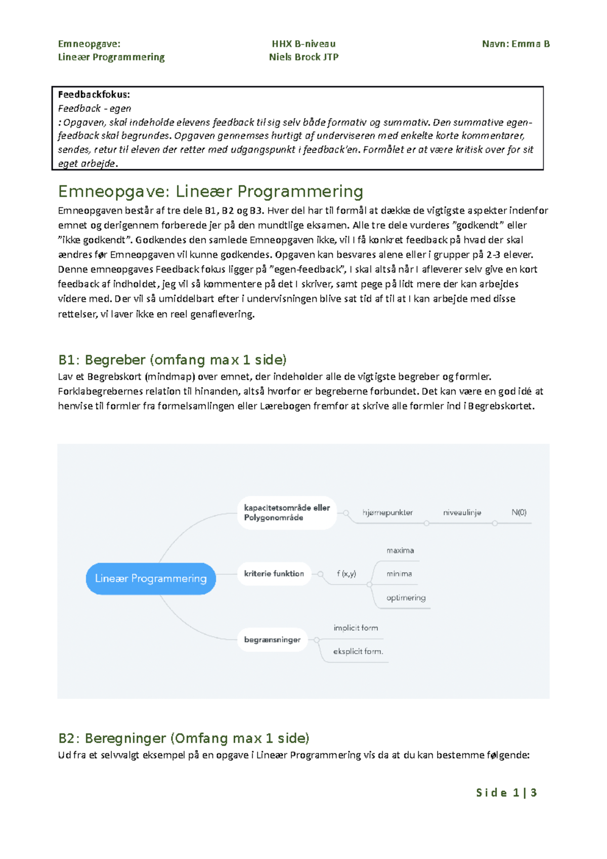 (6) Emneopgave - Line Ã¦r Programmering-2 - Emneopgave: HHX B-niveau ...