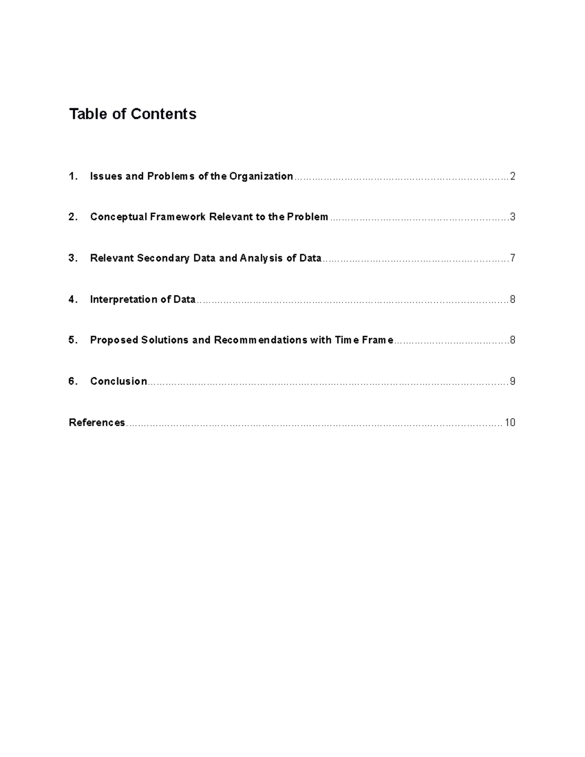 Leadership & Organisational Change - Table of Contents 1. Issues and ...