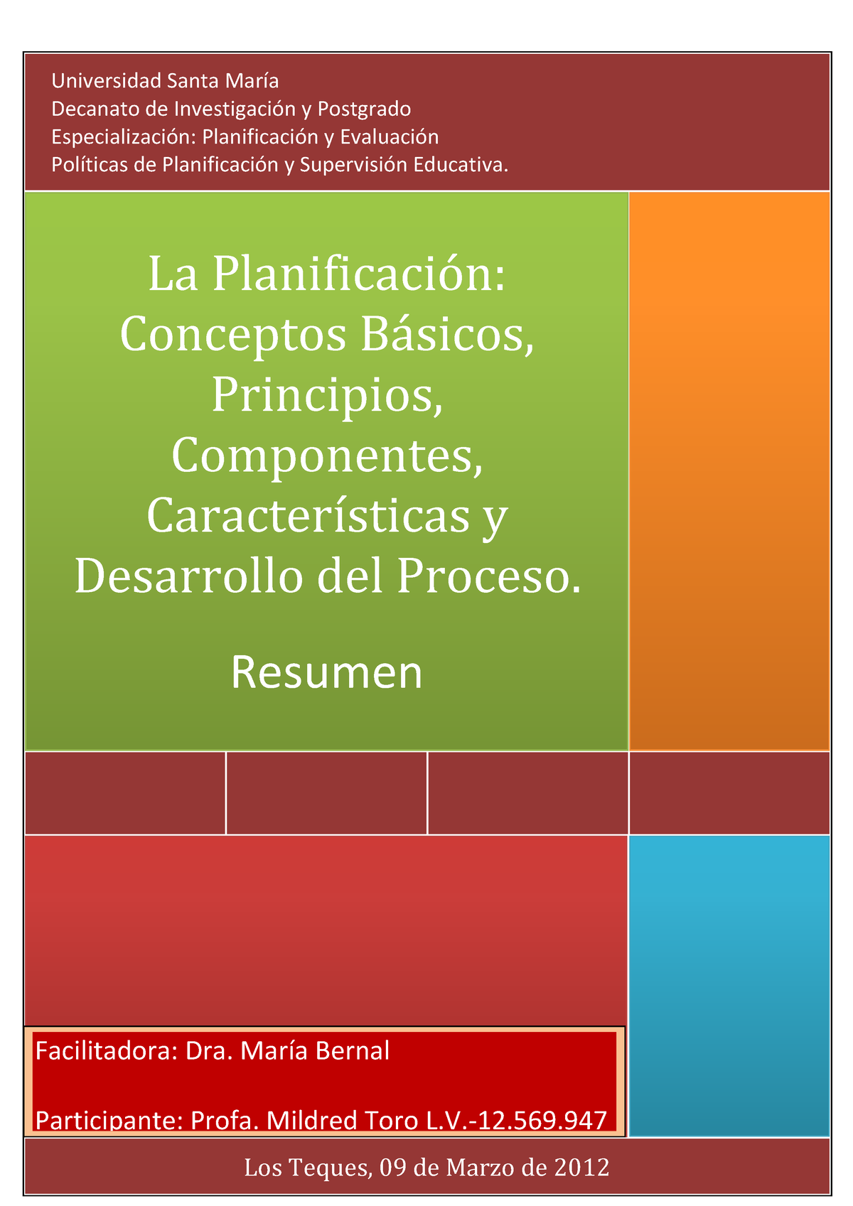 La Planificación Conceptos Básicos Principios Componentes Características Y Desarrollo Del 6561