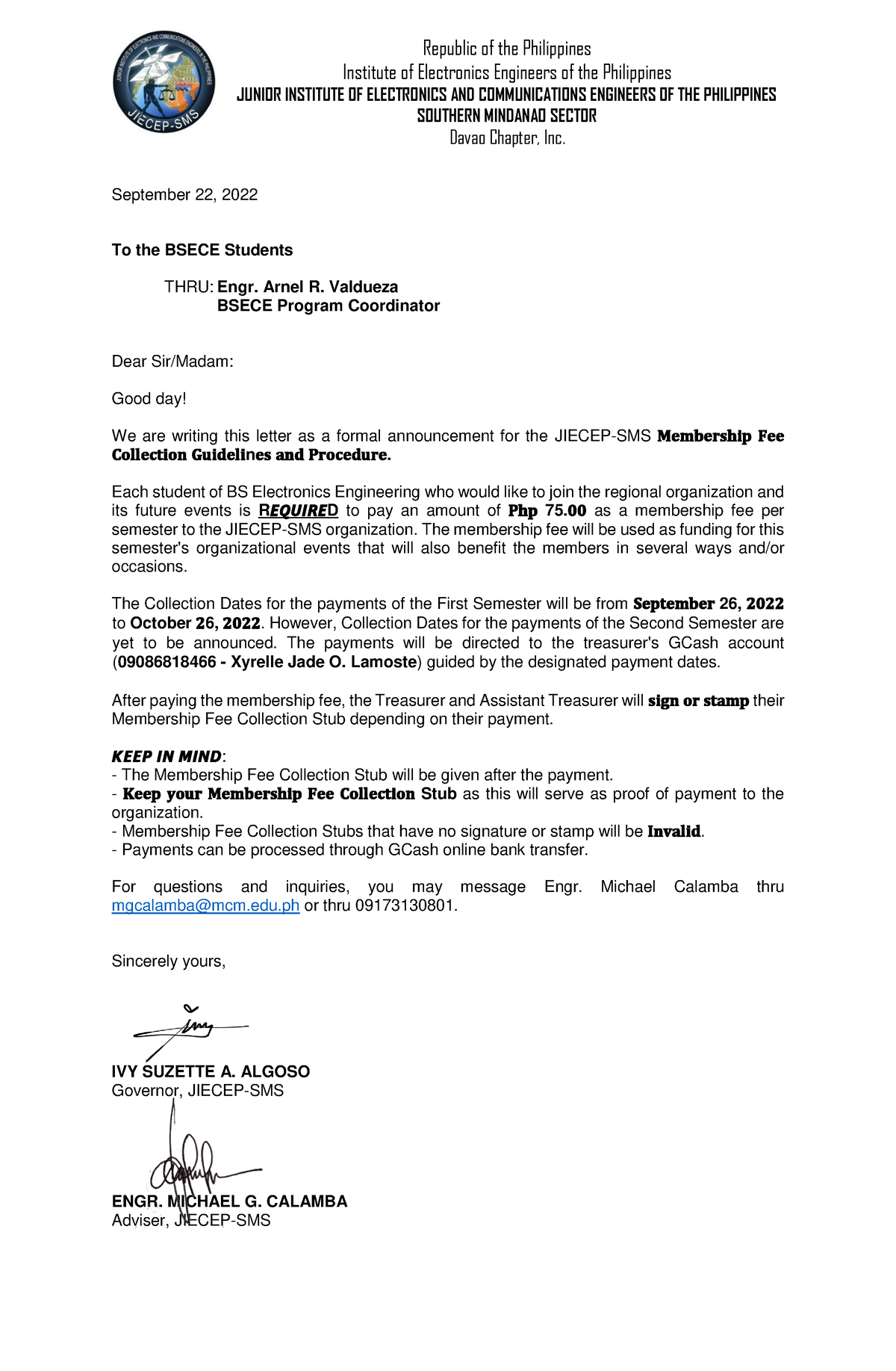 jiecep-membership-fee-letter-cjc-republic-of-the-philippines