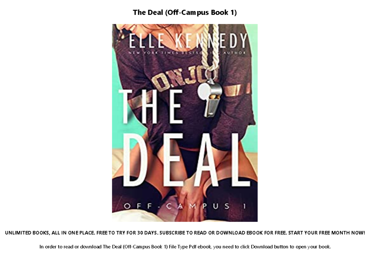 The Deal Off Campus Book 1 The Deal (OffCampus Book 1) UNLIMITED