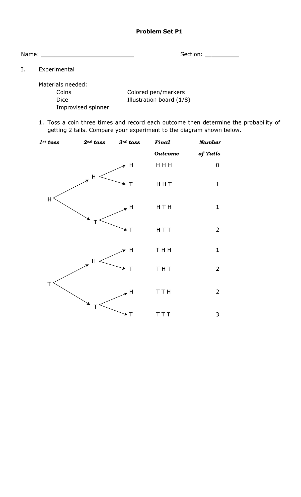 Problem Set P1 Stat App - Problem Set P 1 Name ...