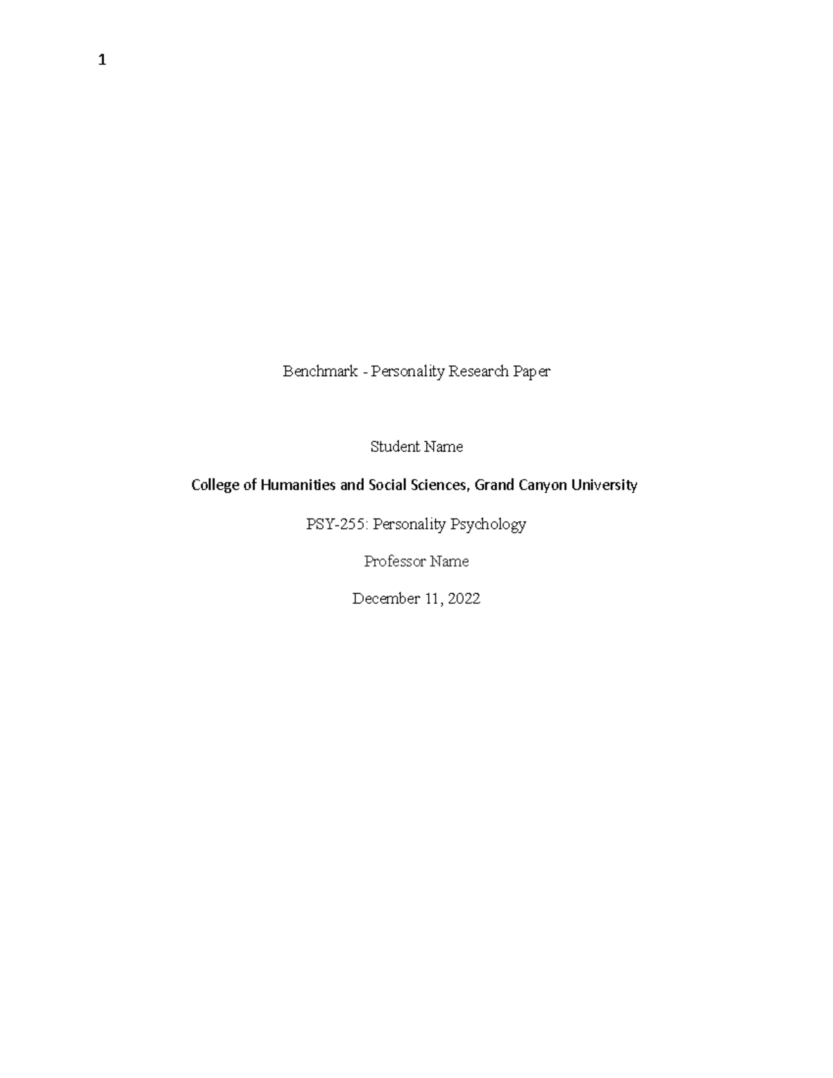 #2 - Hope this helps - Benchmark - Personality Research Paper Student ...