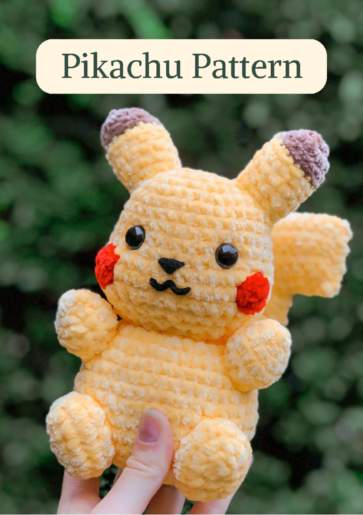 Pikachu PDF - Pikachu Pattern Materials Wool - Use whichever wool you ...