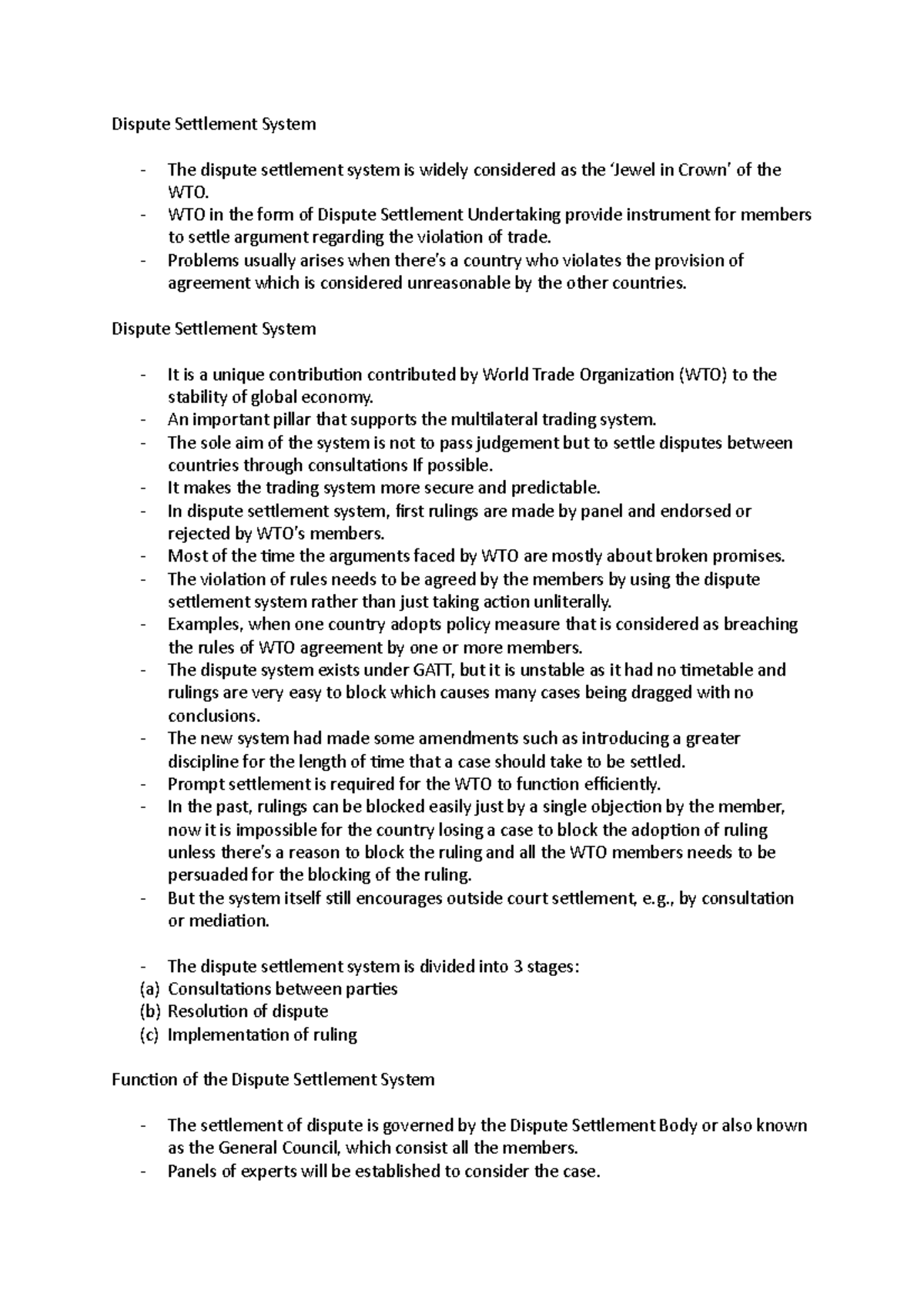 dispute-settlement-system-wto-in-the-form-of-dispute-settlement