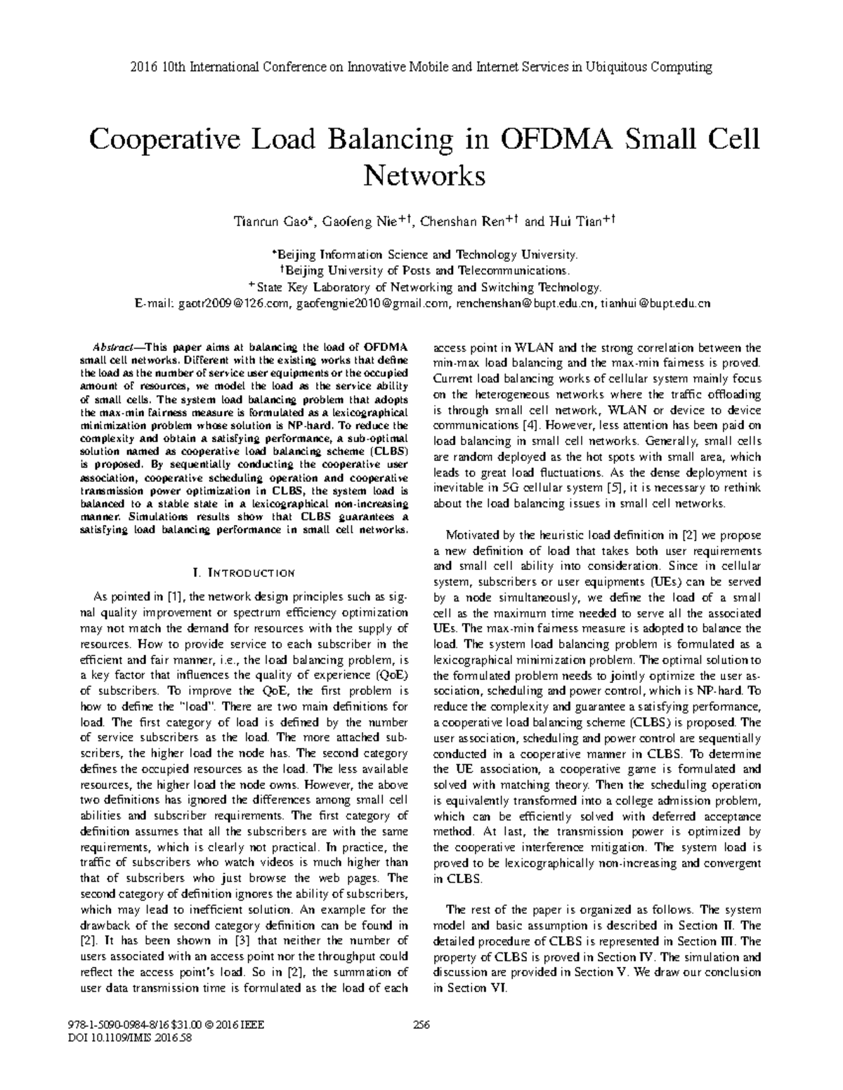 002F1156 - Cooperative Load Balancing in OFDMA Small Cell Networks ...