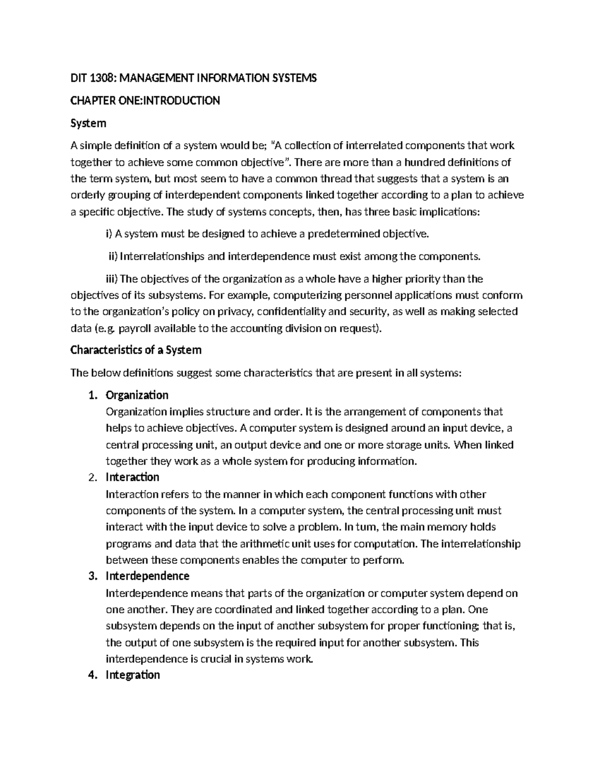 DIT 1308 Chapter 1 - Network design and setup notes - DIT 1308 ...