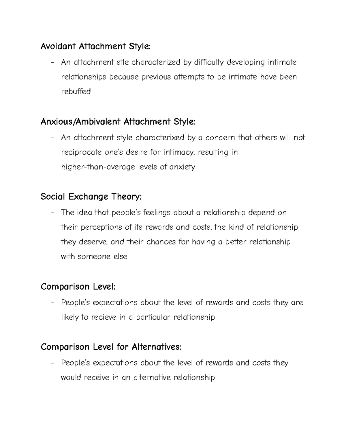 Clps 0700 assignment - Avoidant Attachment Style: An attachment stle ...