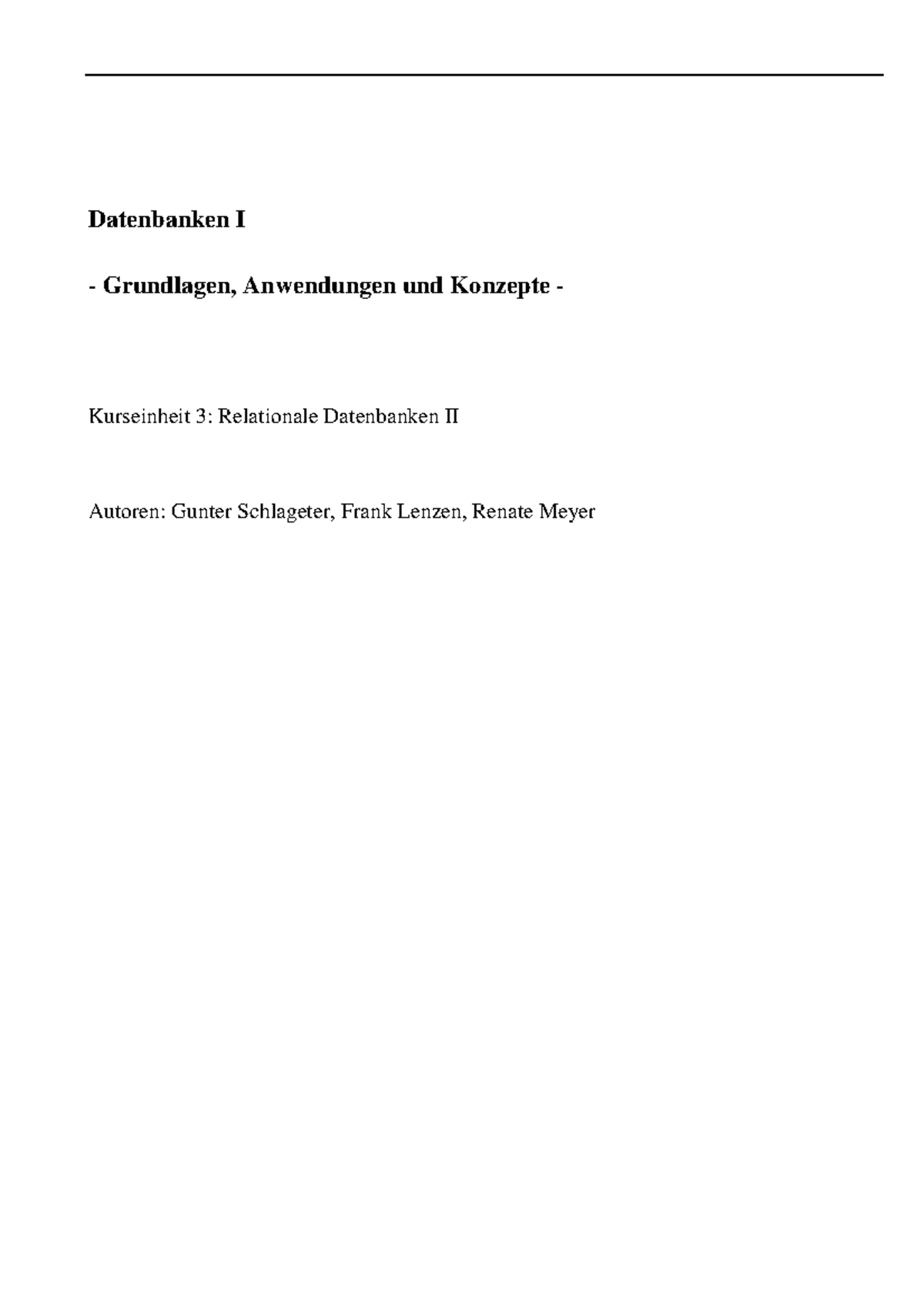 Db1 internet ke3 ke 3 datenbanken i grundlagen anwendungen und