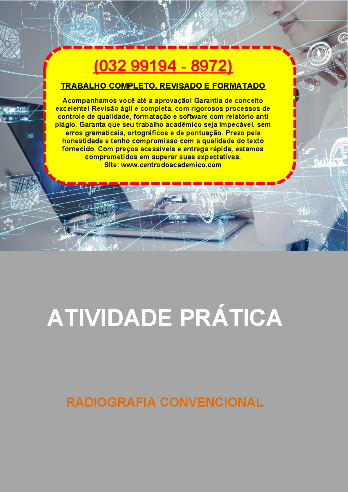 Resolução - (032 99194 - 8972) - Atividade Prática - Radiografia ...