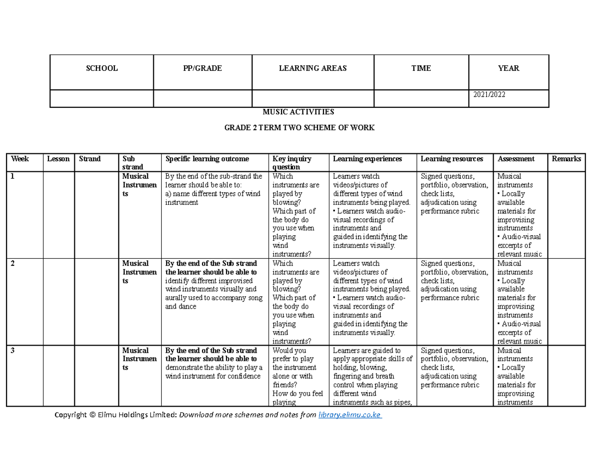 2021 2022 grade 2 music schemes of work term 2 29 21 sep 08 49 21 ...