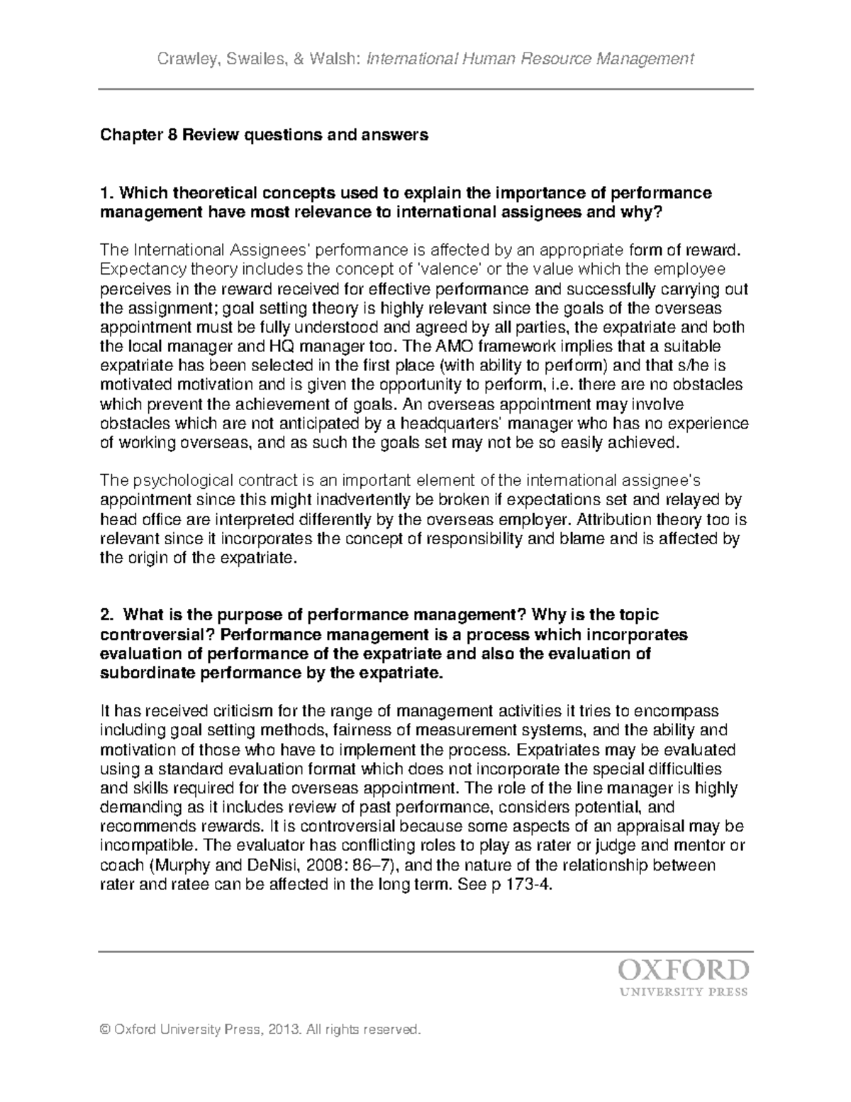 Lecture notes - Chapter 8 Review questions and answers 1. Which ...