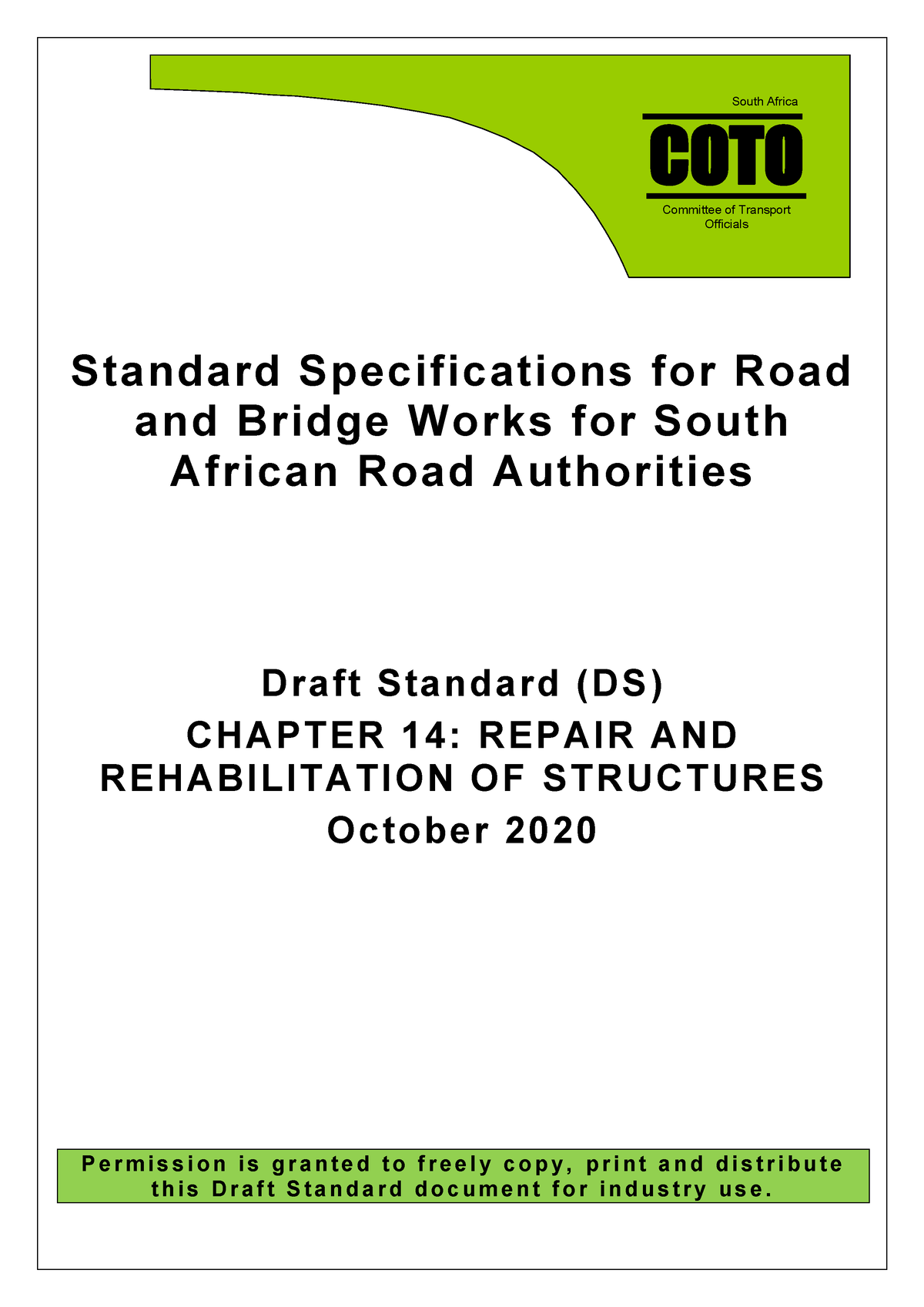 Chapter 14 Repair 2020 - Road Construction Guidelines - Standard ...