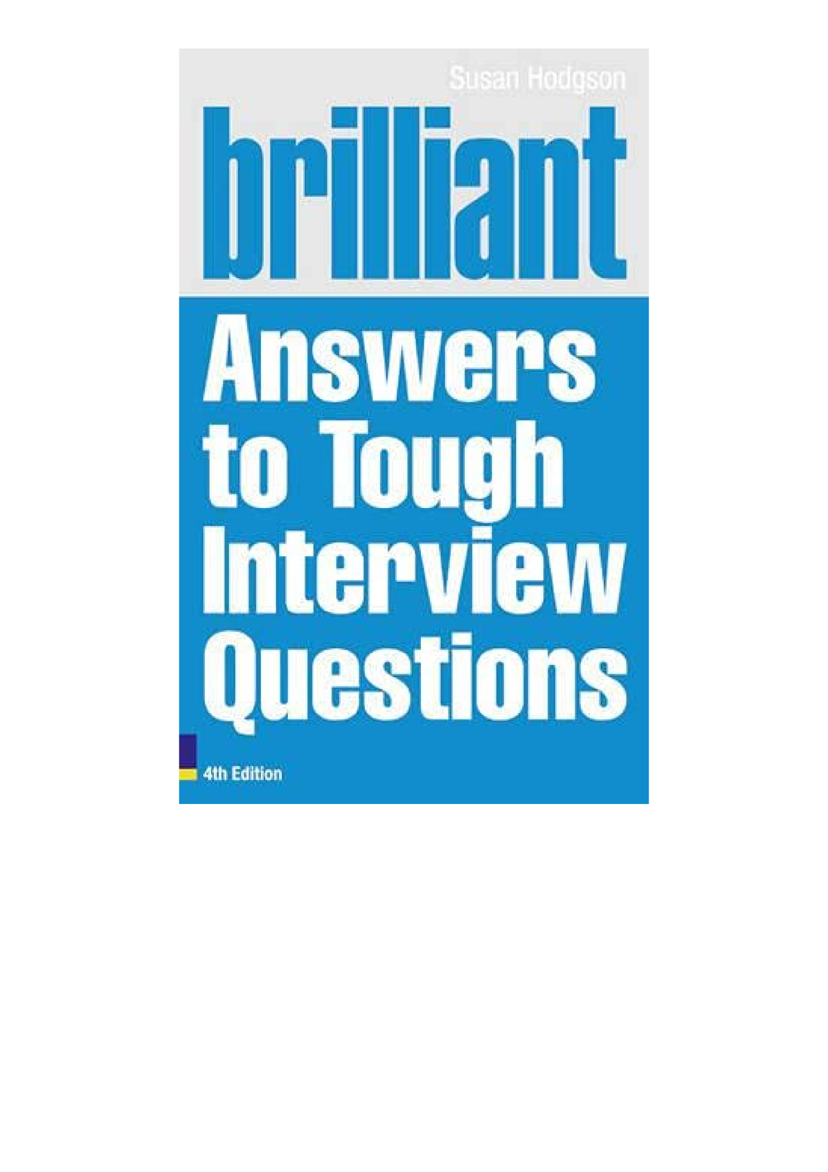 Download Brilliant Answers To Tough Interview Questions Free Acces ...