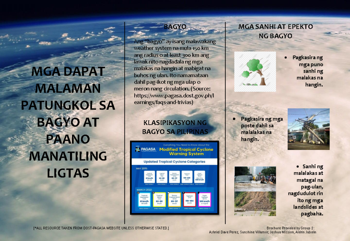 Ano Ba Ang Bagyo - CBWUBOBCOBHCOW - [*ALL RESOURCE TAKEN FROM DOST ...