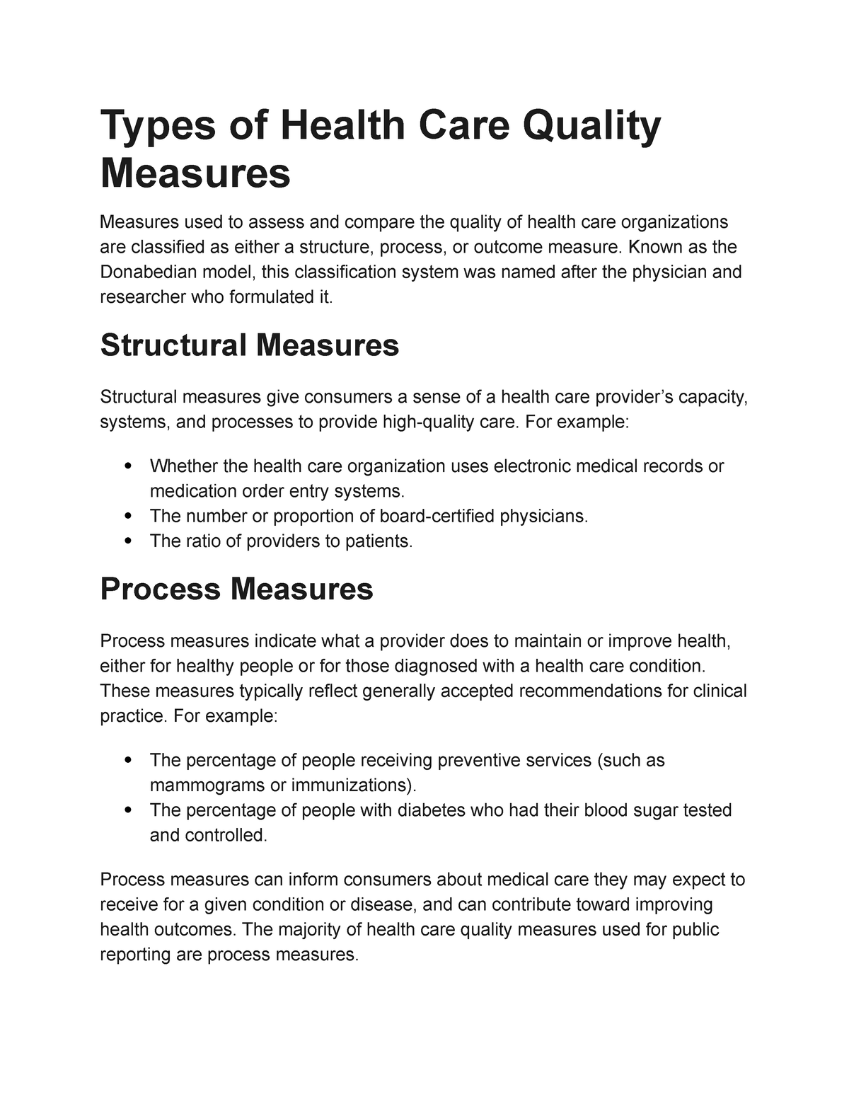 types-of-health-care-quality-measures-types-of-health-care-quality