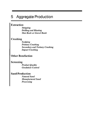 Production Of Aggregates Civil Engineering Skaa Utm Studocu