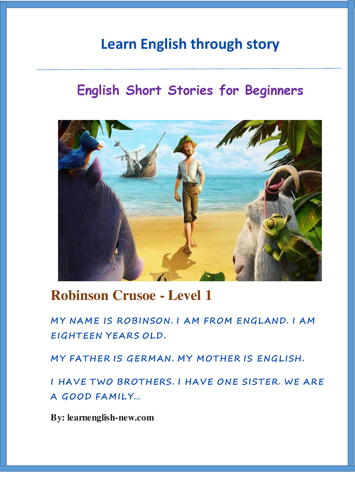 robinson crusoe short essay