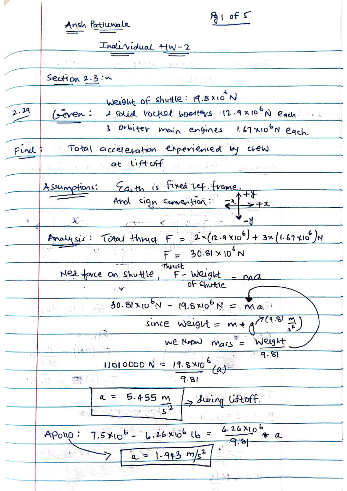 individual homework - AE 2220 - Studocu