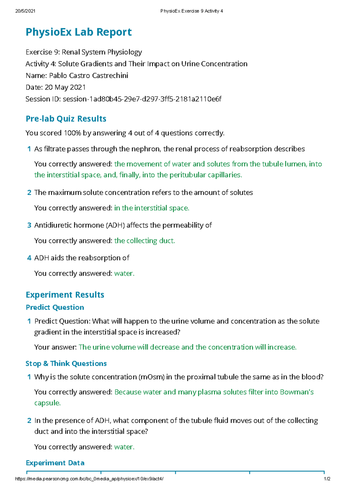 Physio Ex Exercise 9 Activity 4 - Pearsoncmg/bc/bc_0media_ap/physioex ...