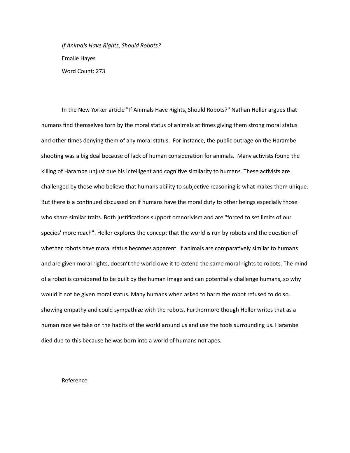 personal essay the new yorker