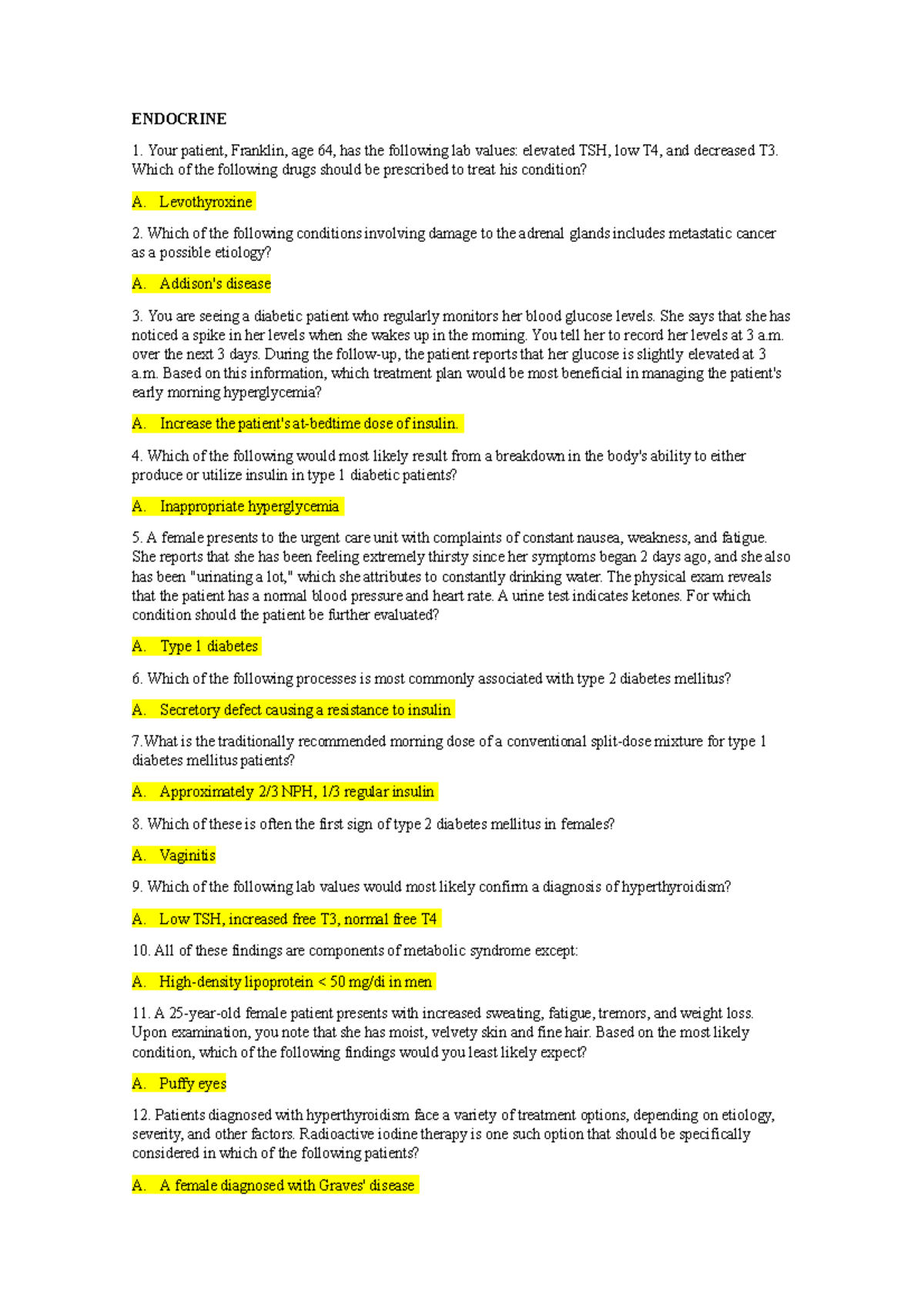 Ati Endocrine Quiz - l93dtmq