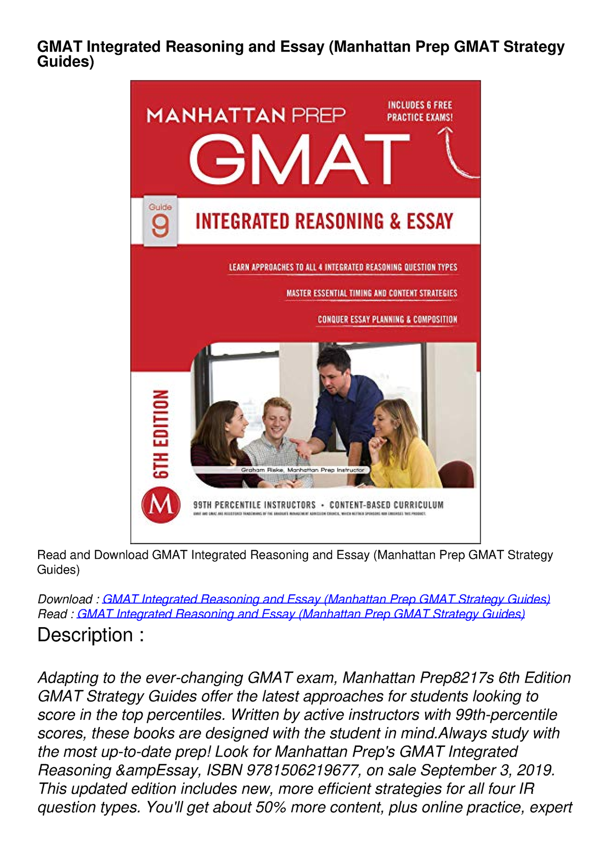 essay for gmat